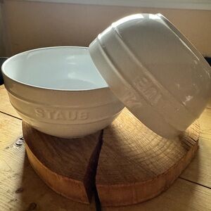 Staub Classic White Ceramic Bowl Set